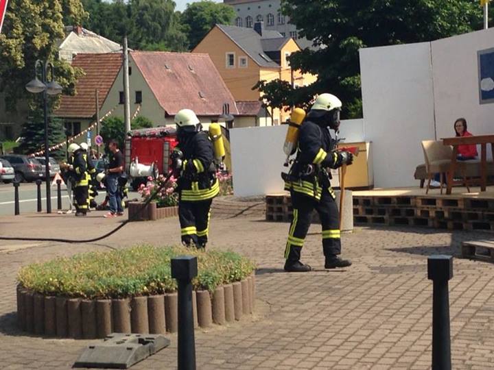 Feuerwehrübung zum Heimatfest