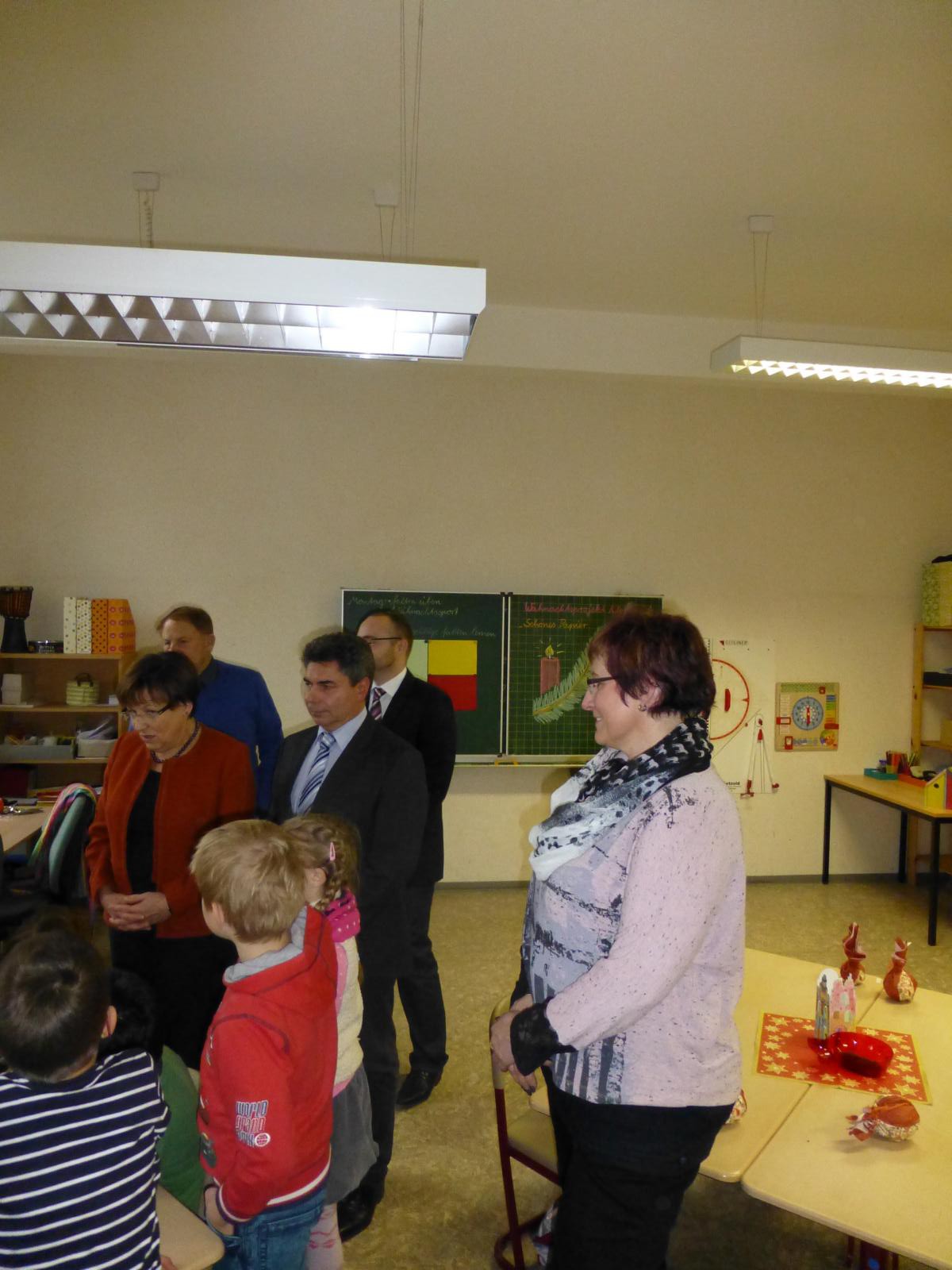 Besuch Staatsministerin Kurth in der Grundschule Hartmannsdorf am 1. Dezember 2014
